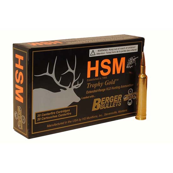 HSM TROPHY GOLD 6.5CREED 140GR BER VLD 20/25 - Ammunition